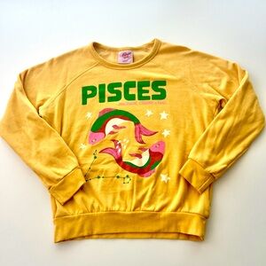 Anthropologie The Carolita Zodiac Sweatshirt, Pisces Midnight Rider Size M